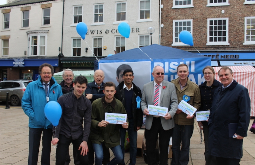 Rishi Sunak in Northallerton High Street