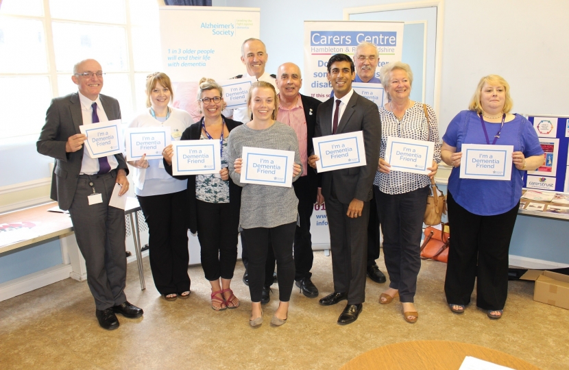 Rishi Sunak and fellow Dementia Friends