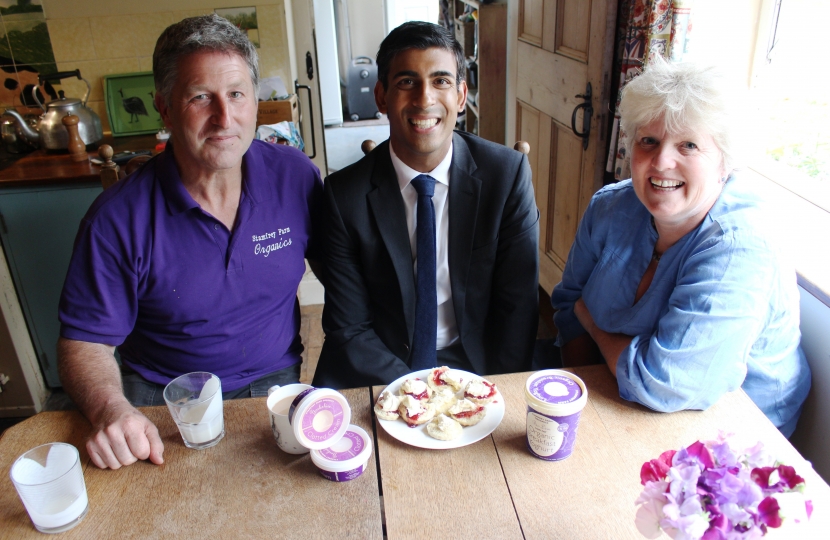 Rishi Sunak at Stamfrey Farm