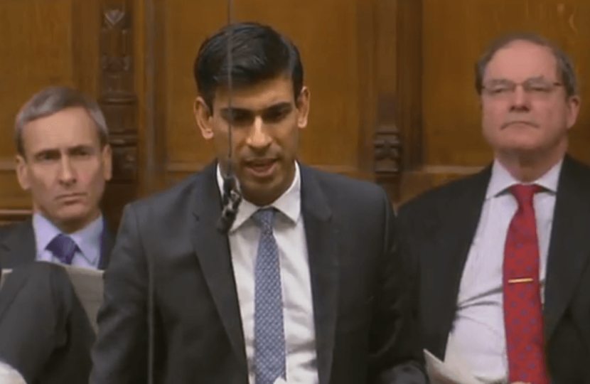 Rishi Sunak in the Commons