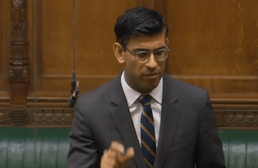 Rishi Sunak in the Commons