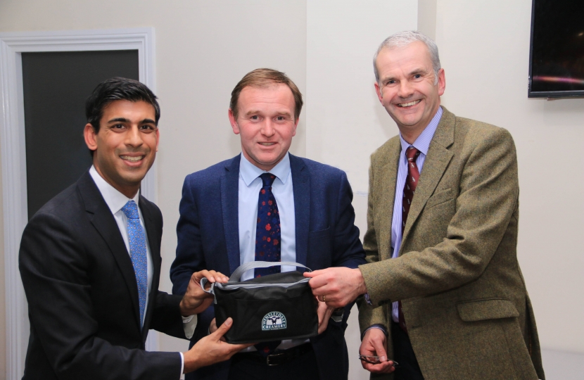 rishi sunak and george eustice with David Hartley