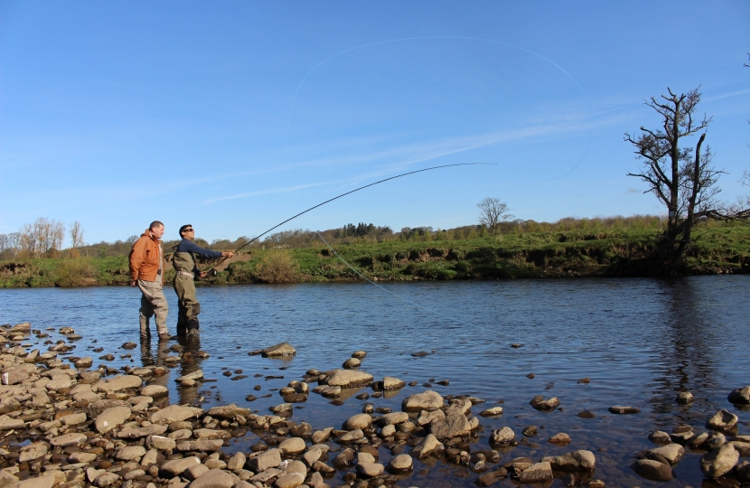 Rishi Sunak fishing on the River Ure