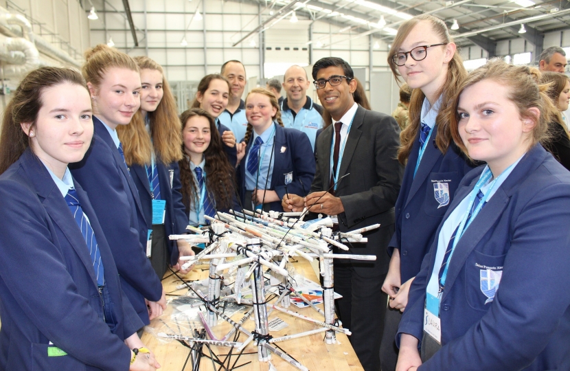 St Francis Xavier pupils at STEM launch