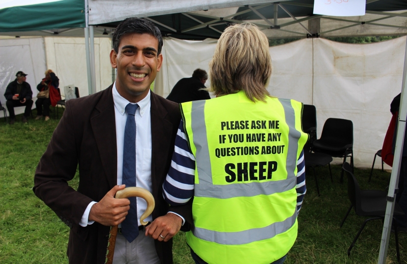 Rishi Sunak at Moorcock Show