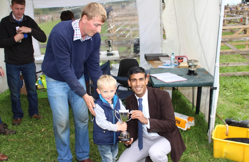 Rishi Sunak at Moorcock Show