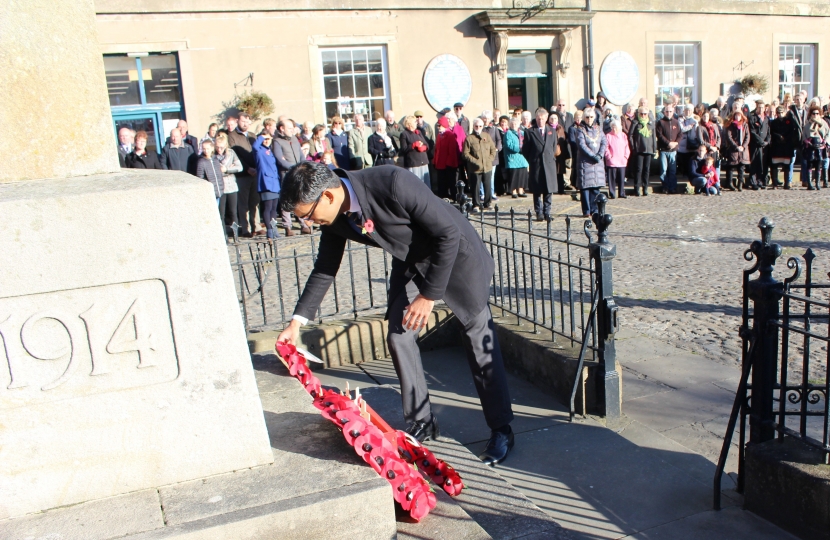 Rishi Sunak at Leyburn Remembrance Sunday