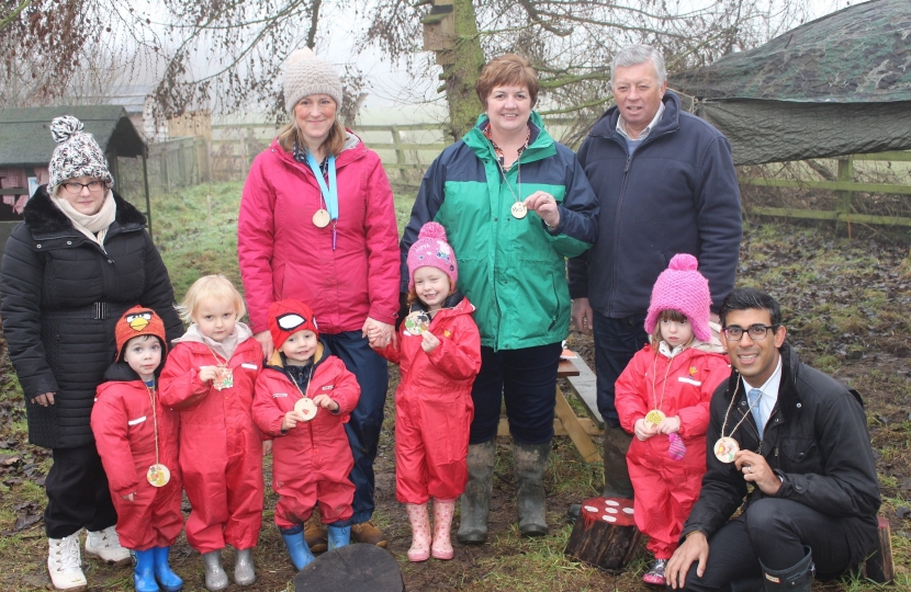 Rishi Sunak at High Bank Day Nursery