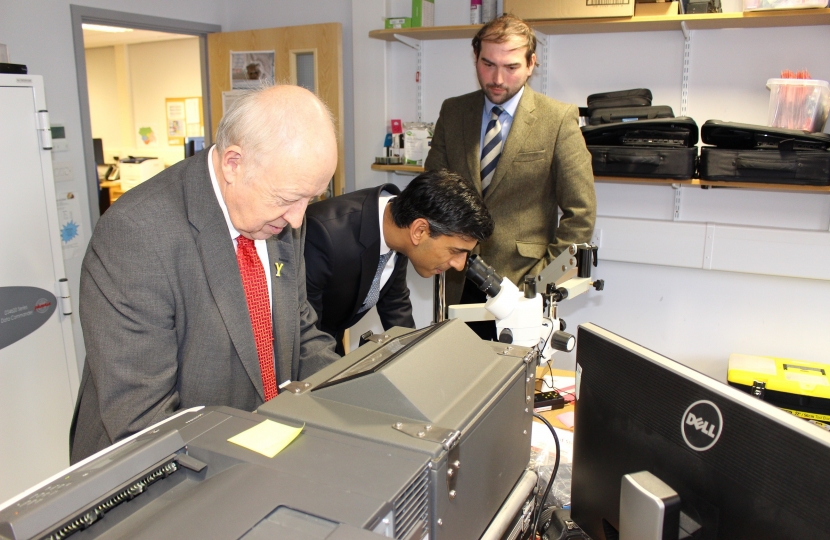 Cllr Carl Les, Rishi Sunak, Cllr Andrew Lee