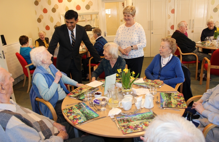 Rishi Sunak at the Dales Centre Bedale