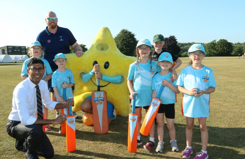 Rishi Sunak at Bedale Cricket Club