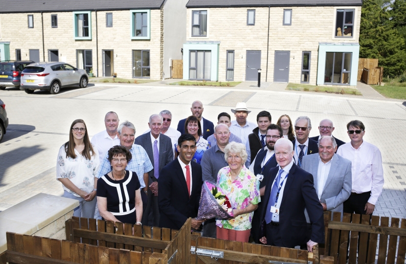 Rishi Sunak at Gilling West affordable housing scheme