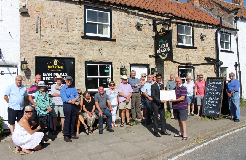 Rishi Sunak at the Green Dragon, Exelby