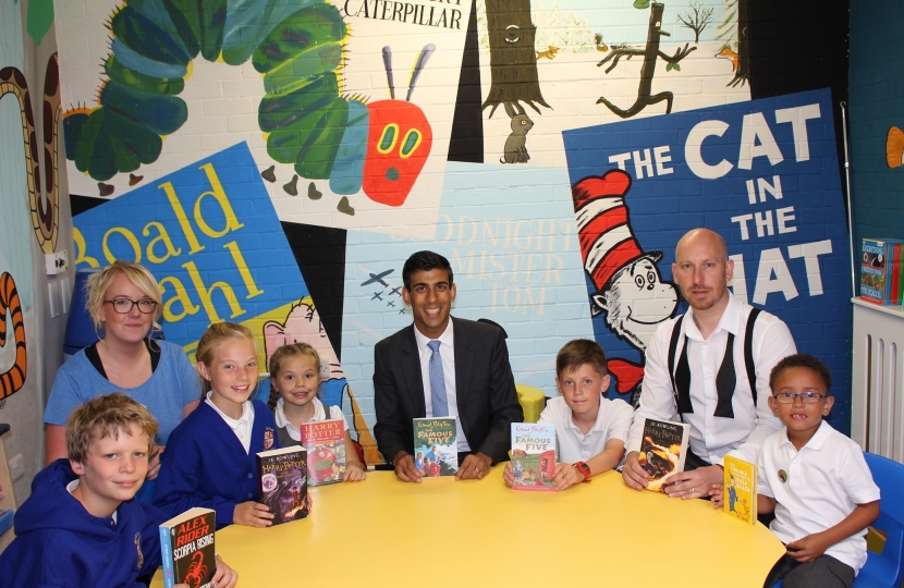 Rishi Sunak at Hutton Rudby Primary School