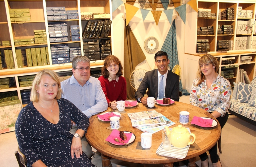 Rishi Sunak at Milners department store Leyburn