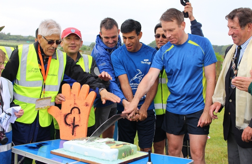 Rishi Sunak at Catterick parkrun