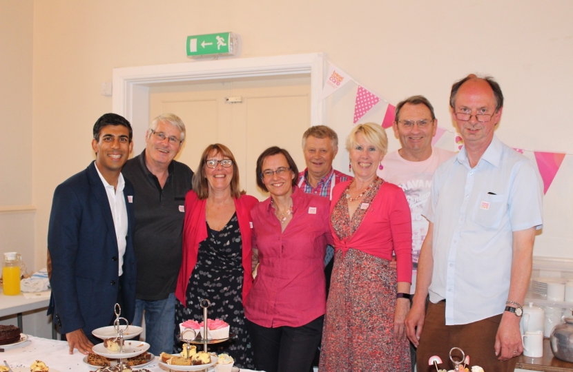 Rishi Sunak at East Rounton Breast Cancer Care Tea Party