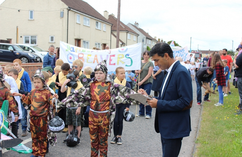 Rishi Sunak at Bedale Scouts and Guides Community Festival