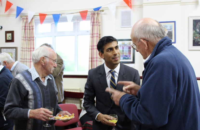 Rishi Sunak at Seamer village debate