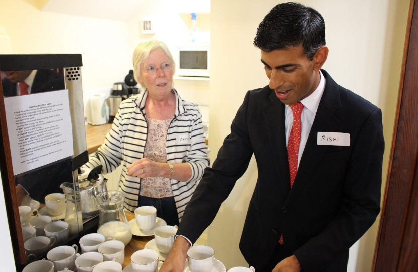 Rishi Sunak at Stokesley Memory Cafe