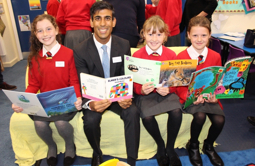 Rishi Sunak at Middleham School