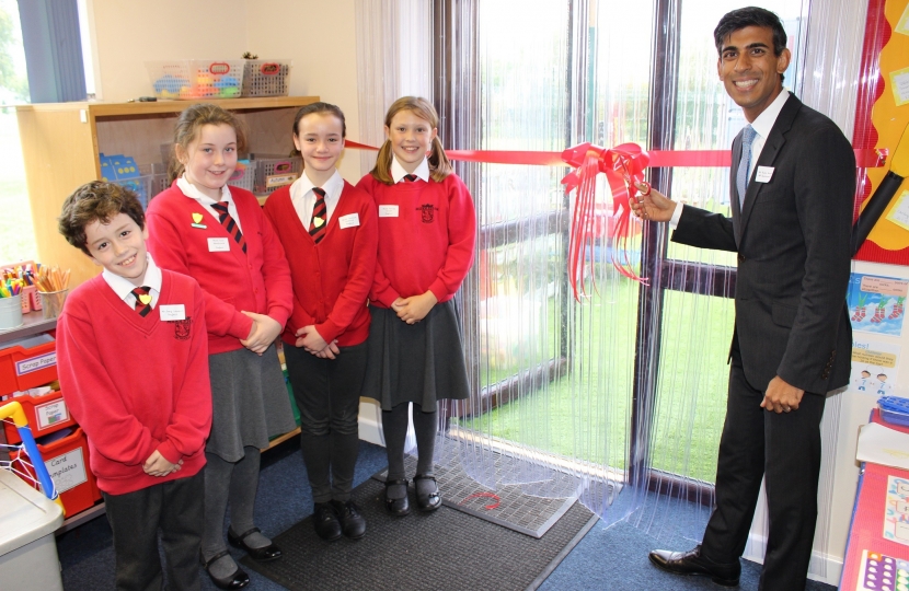 Rishi Sunak at Middleham School