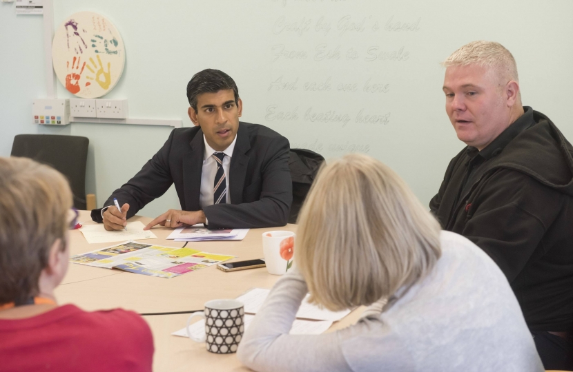 Rishi Sunak at the Dales School