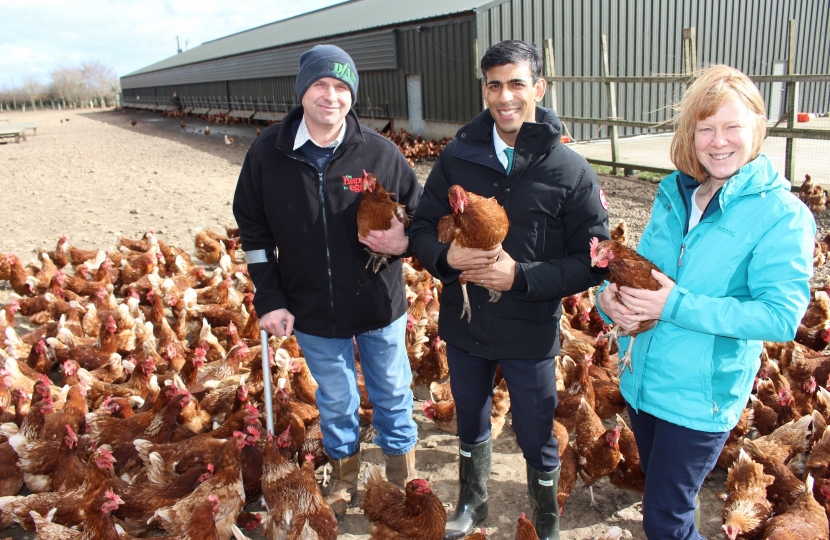 Rishi Sunak at Stonecote Farm, Arrathorne, Bedale