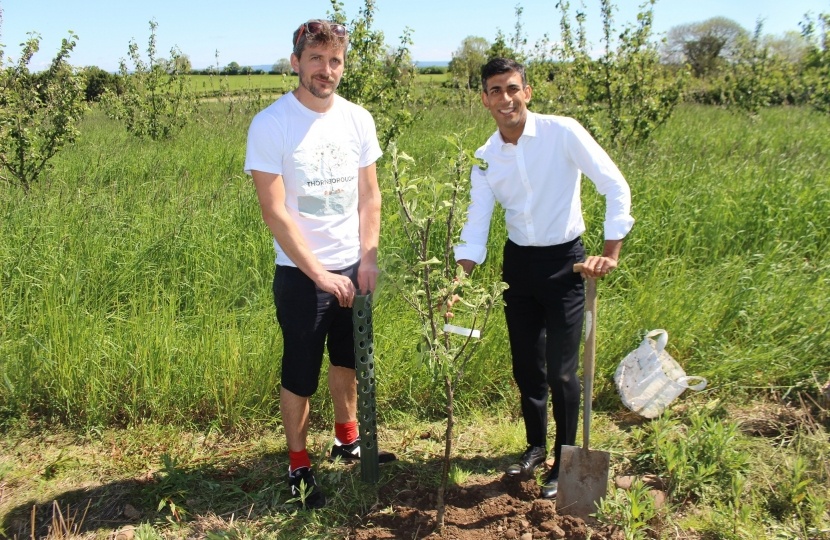 Rishi Sunak at Thornborough Cider