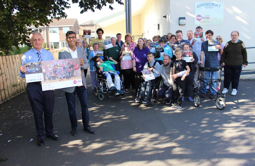 Rishi Sunak at launch of Mencap Northallerton calendar