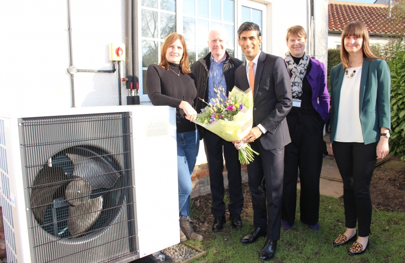 Rishi Sunak at Welbury affordable warm homes development