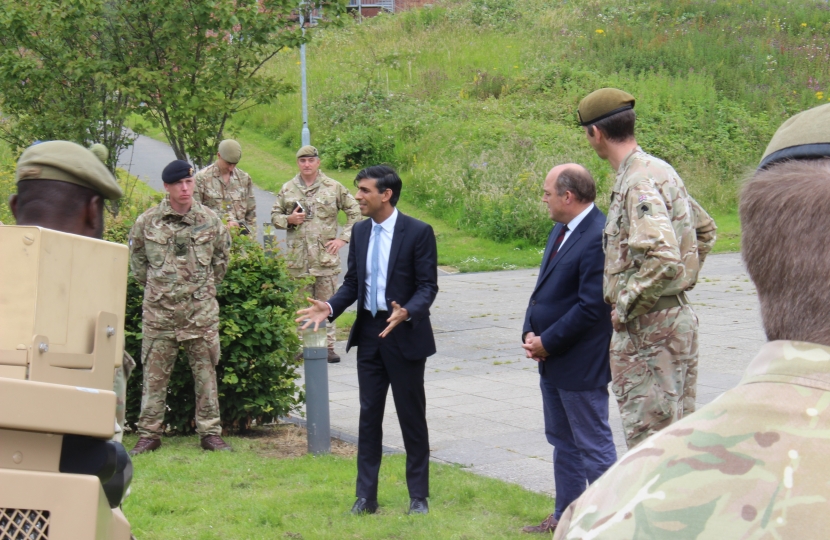 Rishi Sunak at Catterick Garrison