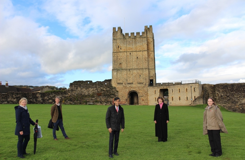 Rishi Sunak at Richmond Castle