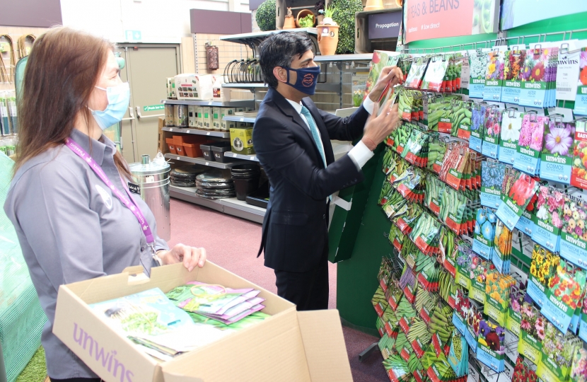 Rishi at Strikes garden centre Stokesley