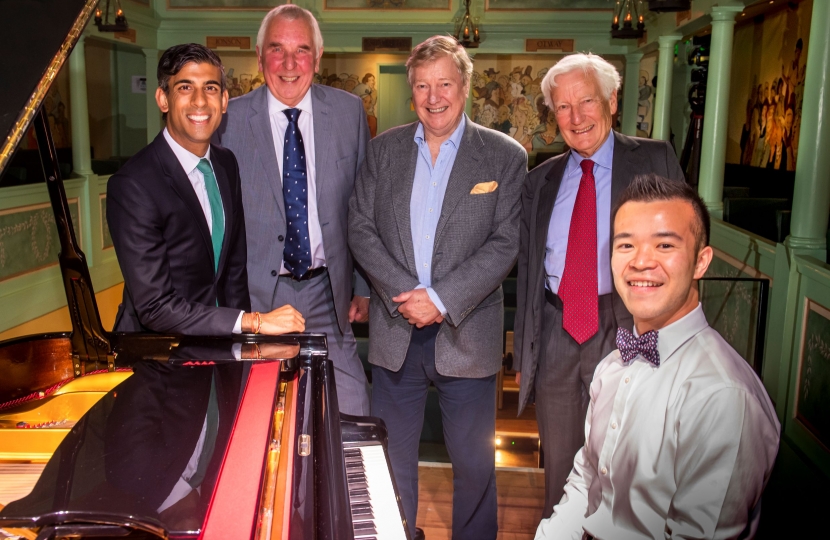 Rishi Sunak at reopening of the Georgian Theatre Royal Richmond