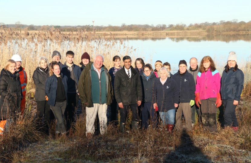 Rishi Sunak at Nosterfield Nature Reserve