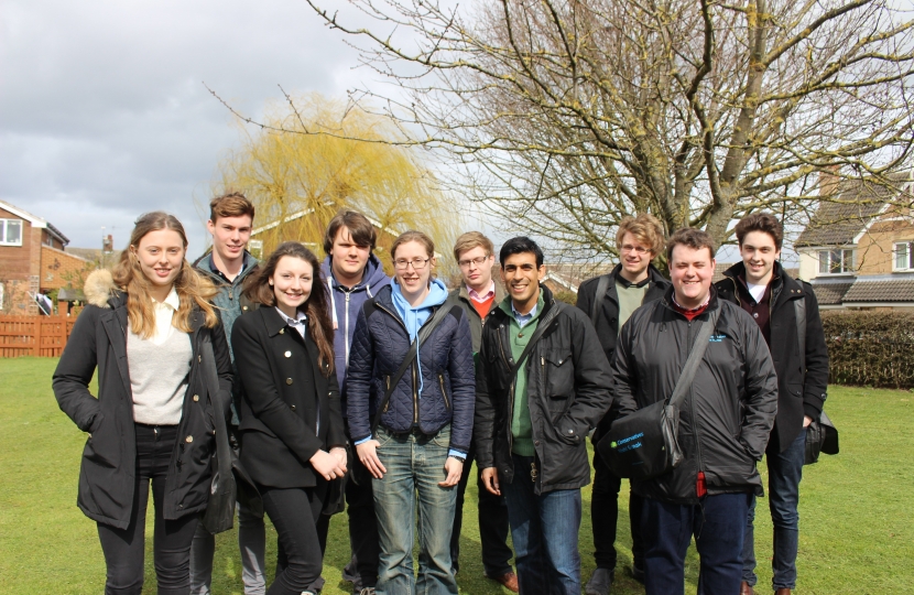 Rishi Sunak campaigning