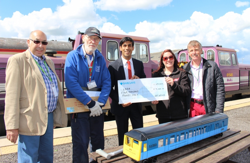 Rishi Sunak at Wensleydale Railway