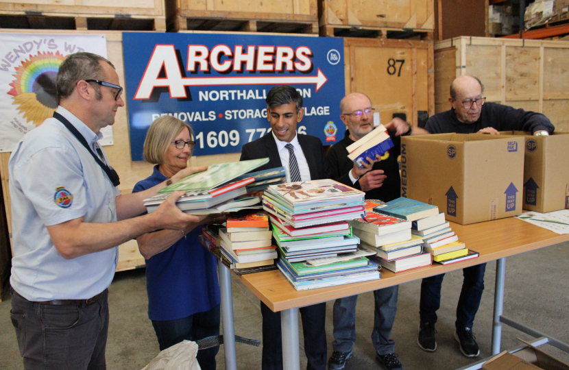 Rishi Sunak at Archers Removals