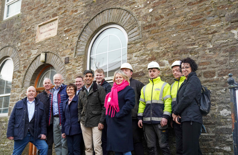 Rishi Sunak at Bainbridge Methodist Chapel housing project