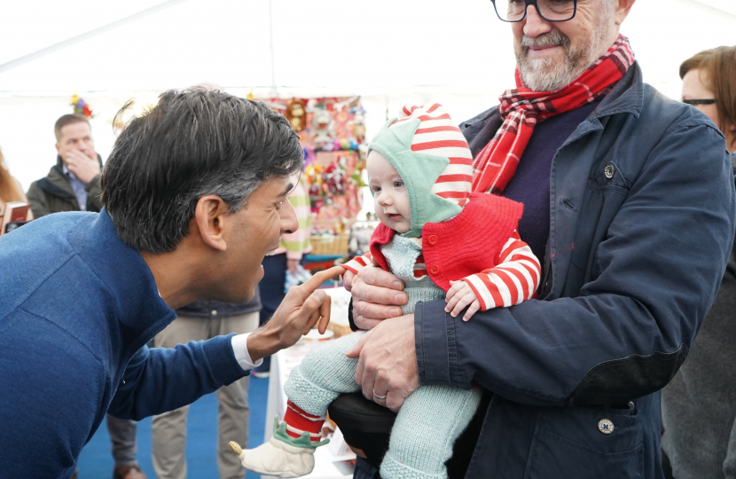 Rishi Sunak at Bedale Christmas Fair