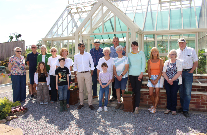 Rishi Sunak at Bellerby Community Garden