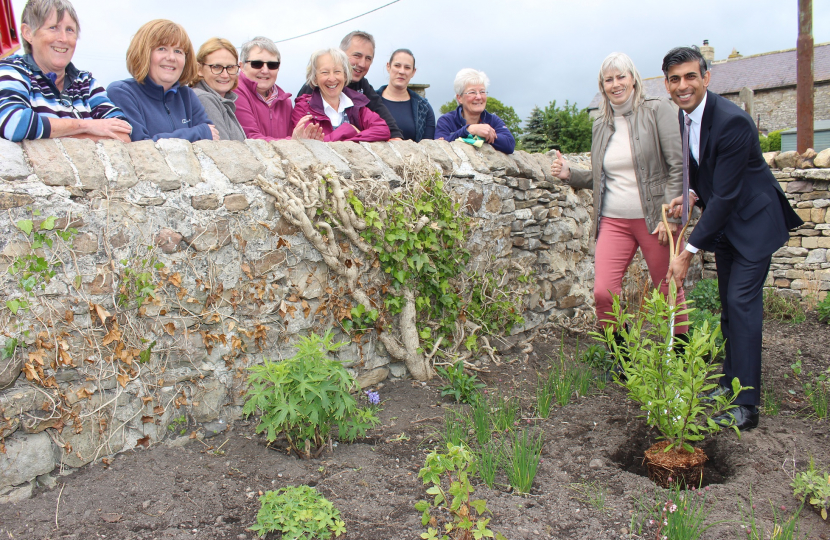 Rishi Sunak at Bellerby Community Garden