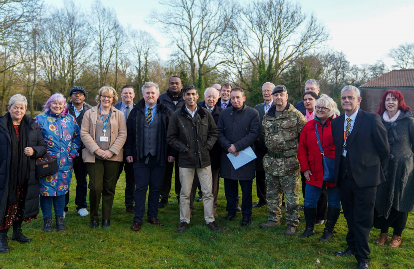 Rishi Sunak at Shute Road, Catterick Garrison