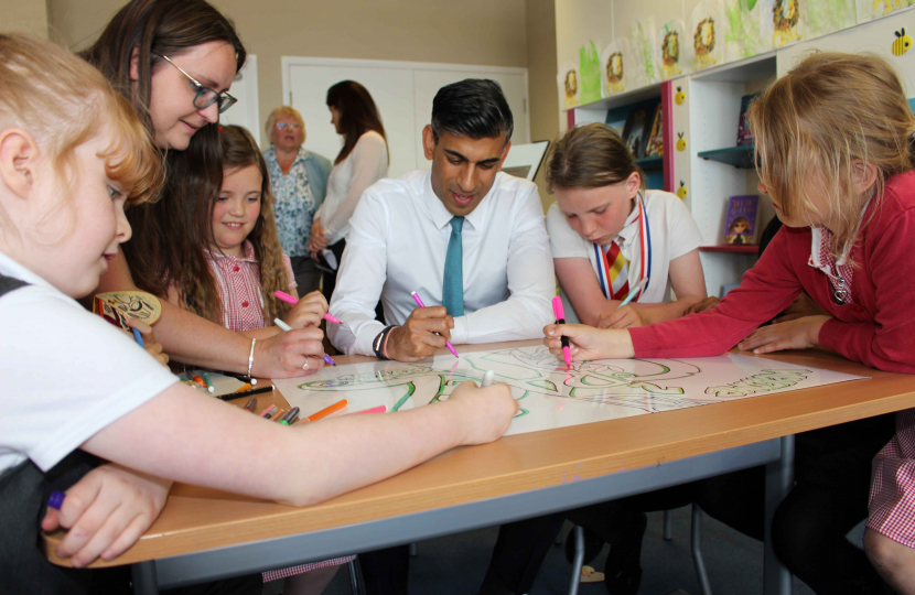 Rishi Sunak at Colburn Community Library