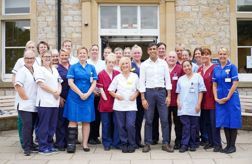 Rishi Sunak at the Friary Hospital, Richmond