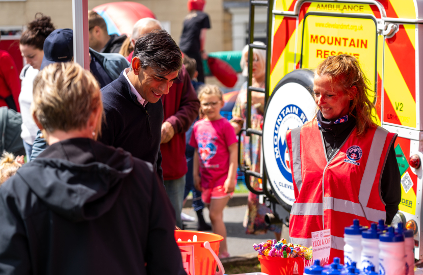 Rishi Sunak at Great Ayton village fete