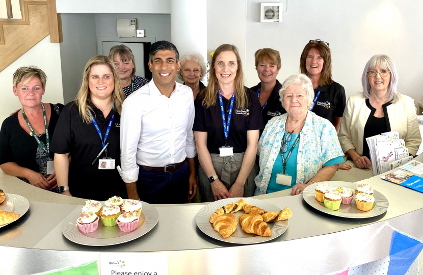 Rishi Sunak at Hambleton Community Action Northallerton