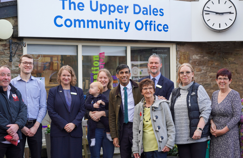 Rishi Sunak at Hawes Community Office