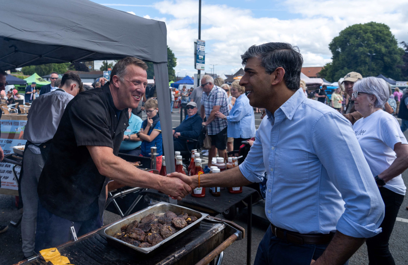 Rishi Sunak at the Homegrown Food Festival